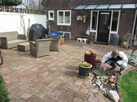 2016 Terras schoonmaak